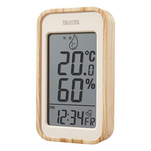 タニタ デジタル温湿度計 ホワイトウッド TT-592-WH |  | 02