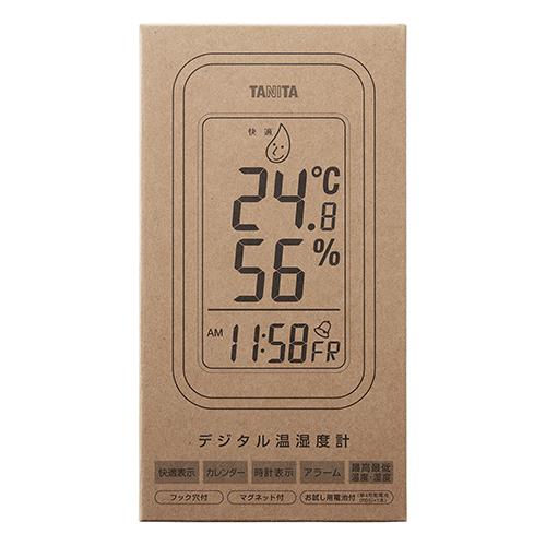 タニタ デジタル温湿度計 ブラウンウッド TT-592-BR |  | 01