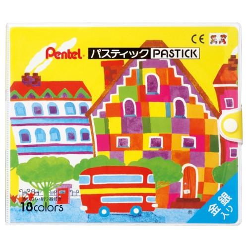 ぺんてる ぺんてる パスティック 18色 Ｄ GC1-18D 1個 | 