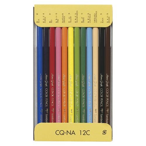 トンボ鉛筆 色鉛筆 12色 NA CQ-NA12C トンボ鉛筆 紙箱入り色鉛筆NA 12色セット CQ-NA12C 1個 - アスクル
