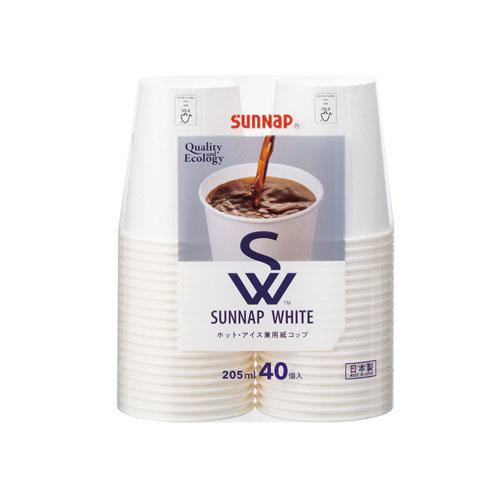 サンナップ 紙コップ SW ペーパーカップ 205ml 40個入 C2040SNP |  | 01