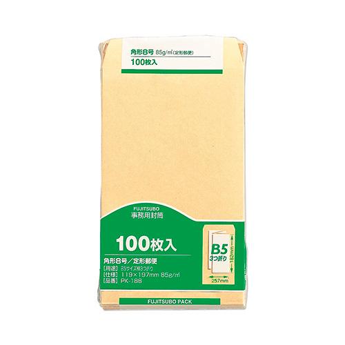 マルアイ クラフト封筒 角8 85ｇ 100枚入 PK-188 1Ｐ． | 