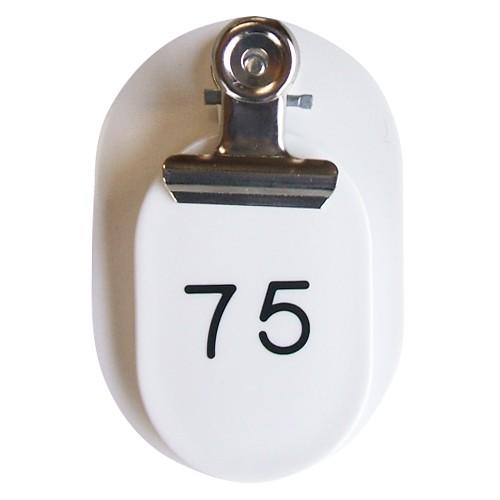 クラウン ＰＰ親子札2枚組ポリプロピレン番号入連番 CR-PY100-W 1箱 | 