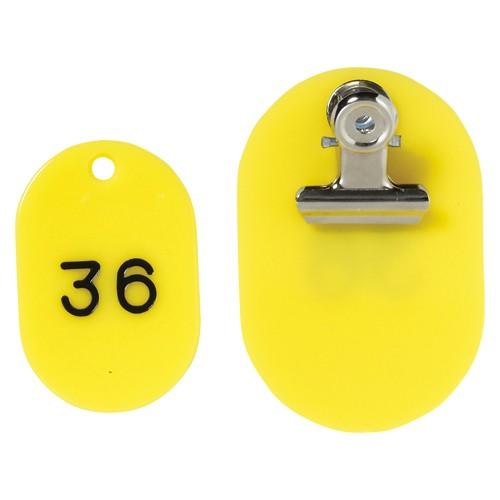 クラウン ＰＰ親子札2枚組ポリプロピレン番号入欠番 CR-PY80-Y 1組 | 