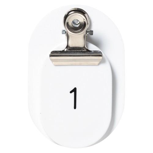 クラウン ＰＰ親子札2枚組ポリプロピレン番号入欠番 CR-PY80-W 1組 | 