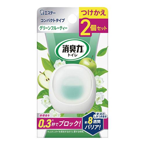 エステー 消臭力コンパクト トイレ替 Ｇフルーティー2Ｐ 131648 | 