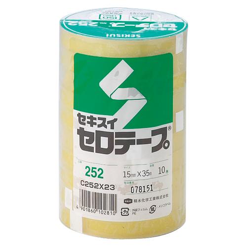積水化学 セロテープ 工業用 NO.252N 15mm×35m （10巻入） | 