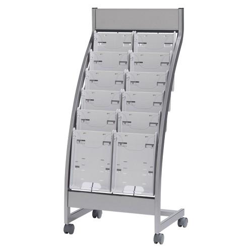 エヌケイ パンフレットスタンド ＰＳＬ 6段タイプ PSL-C206-W 1台 | 