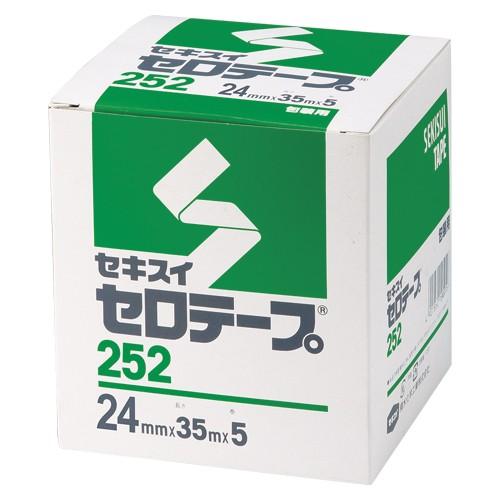 積水化学 セロテープ＃252Ｎ箱入24mm×35m C10BX64 1箱 | 