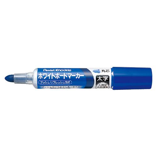 ぺんてる ＹEＳ ノックル 丸 太字 青 EMWL5W-C 1本 | 