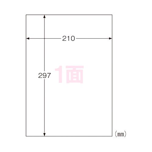 ヒサゴ 屋外用ラベル A4 ノーカット KLP862 100枚入