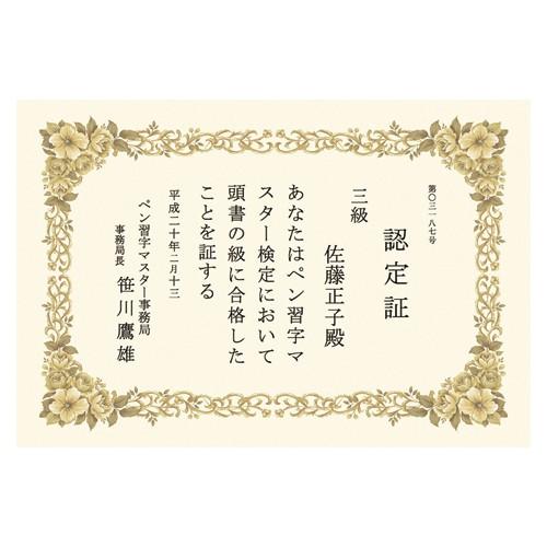 ササガワ 洋柄賞状用紙 B5判 縦横兼用 10-252 1冊 |  | 02