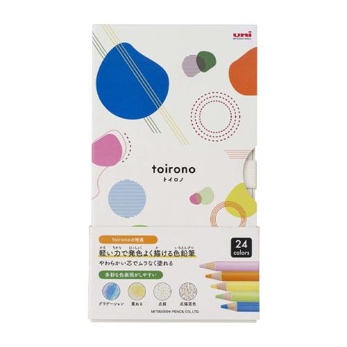 三菱鉛筆 色鉛筆 トイロノ 24色 TR24C | 