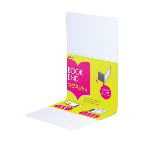 ソニック ブックエンドマグネット付Ｌ型大1枚白 DA-4207-W 1個 |  | 01