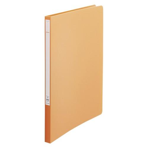 リヒトラブ パンチレスファイルA4 橙 F-347-3 1冊 | 