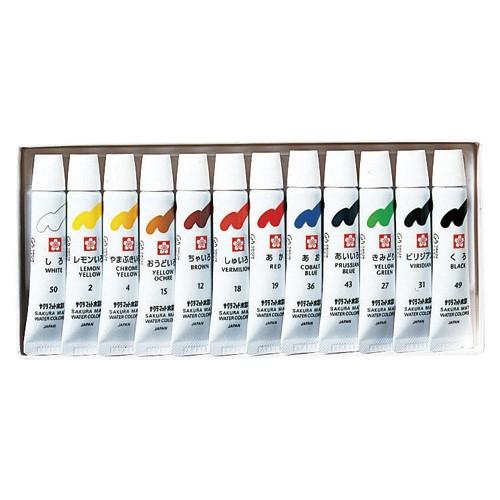 サクラクレパス マット水彩 12色5mlラミ EMW12 1個 |  | 01