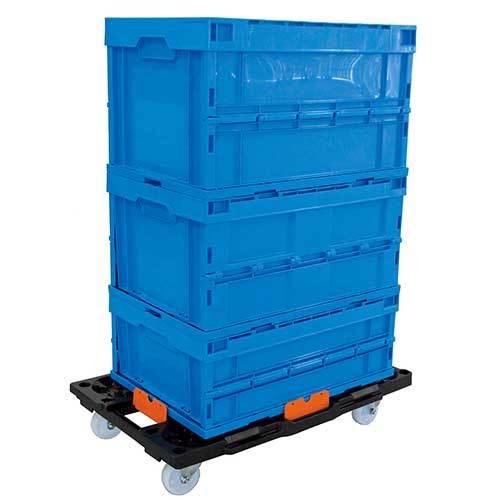 ナンシン 樹脂縦横連結段積みドーリー PD-427-3SN 1台 |  | 02