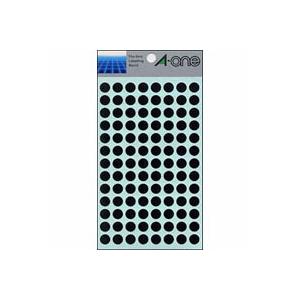 エーワン カラーラベル 9mm丸 黒 07009 1Ｐ． | 