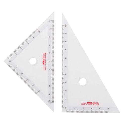 西敬 10cm三角定規セット（お名前シール付） PT-N4 1組 : イーヅカ