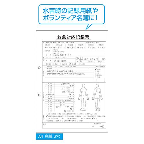 ヒサゴ 撥水紙 A4 2穴 BPW2001 1冊 |  | 01