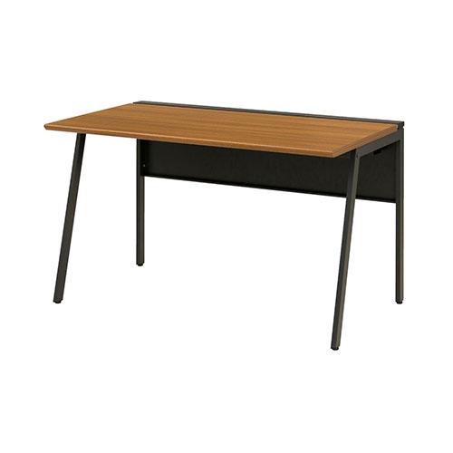 弘益 ワークデスク 基本 ミディアムウォールナット 幅1200×奥700×高720mm WS-WH127B(MWT) | 