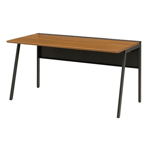 弘益 ワークデスク 基本 ミディアムウォールナット 幅1400×奥700×高720mm WS-WH147B(MWT) | 