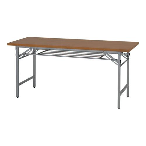 カグクロ 折りたたみテーブル 幅1500×奥450×高700mm チーク NTH-1545-TK 1台 | 