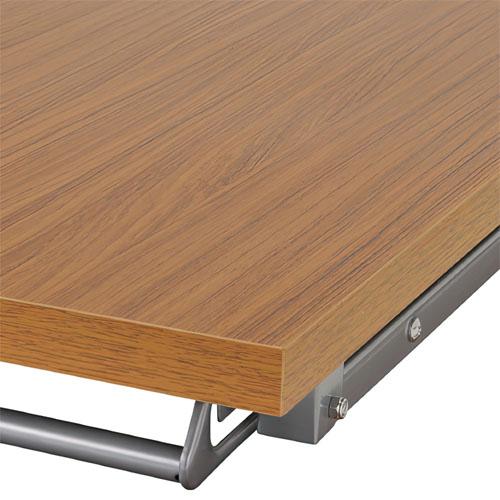 カグクロ 折りたたみテーブル 幅1800×奥450×高700mm チーク NTH-1845-TK 1台 |  | 01