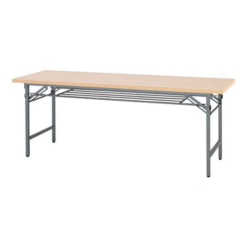 カグクロ 折りたたみテーブル 幅1800×奥450×高700mm ナチュラル NTH-1845-NA 1台 | 