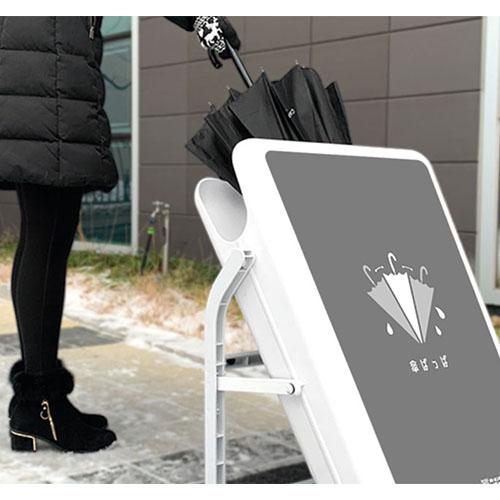 スリー・アール 傘のしずくとり傘ぱっぱ ホワイト／グレー 3R-UDY02GY 1台 |  | 05