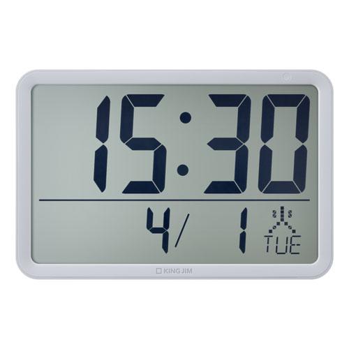 キングジム ザラージ リモコン付ダブルタイマークロック DTC-002-LG 1台 | 