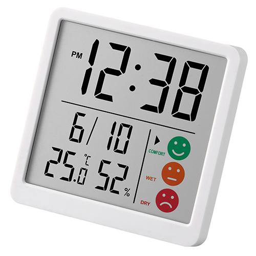 ノア精密 MAG時計付デジタル温度湿度計 ニコピタ TH-112 WH-Z 1個 | 