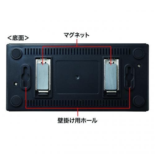 サンワサプライ ギガビット対応スイッチングハブ（8ポート LAN-GIGAP801BK 1個 |  | 03