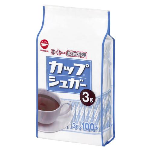 日新製糖 カップシュガー 3ｇ 100本袋入 TCR 1袋 【軽減税率】 | 