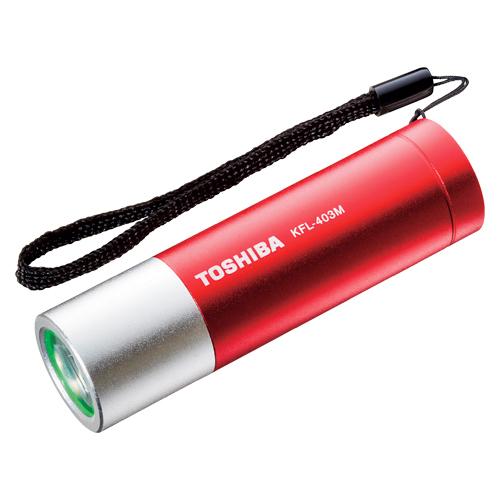 東芝 ミニカラーLEDライト （85lm） KFL403M(R) 1個 : イーヅカ