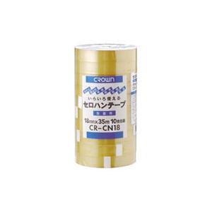 クラウン クラウンセロテープ18mm35ｍ10巻 CR-CN18 1Ｐ． | 