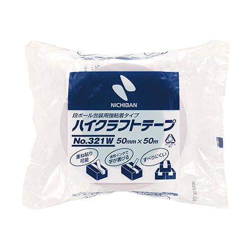 ニチバン カラーハイクラフトテープ 幅50mm×長50m 白 321W-50 1巻 | 