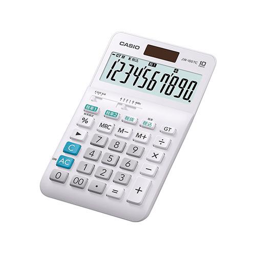 カシオ W税電卓 JW-100TC-N 1台 |  | 01