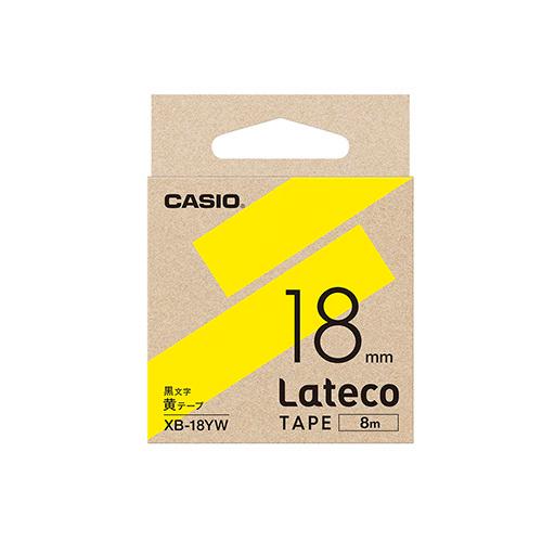 カシオ ラテコテープ 18mm ＹＷ XB-18YW 1個 | 
