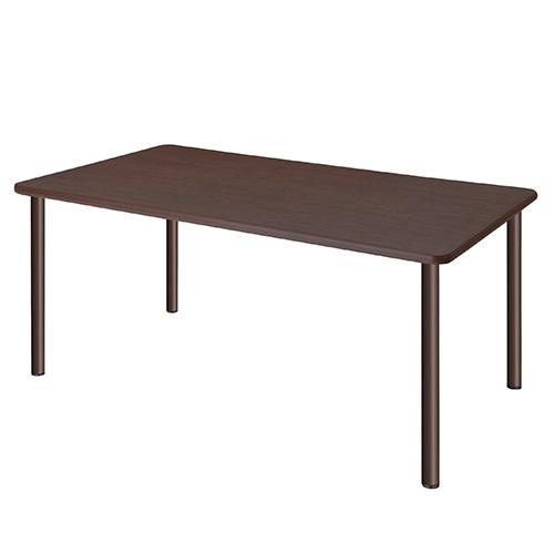 タック 福祉施設 テーブル 幅1600×奥900×高700mm ダークブラウン UFT-4S1690-DB 1台 | 