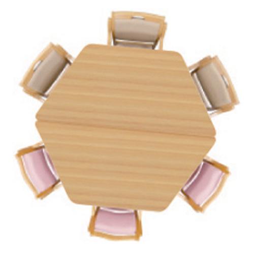 タック 福祉施設 テーブル 幅1800×奥780×高700mm ナチュラル UFT-4SD9018-NA 1台 |  | 01