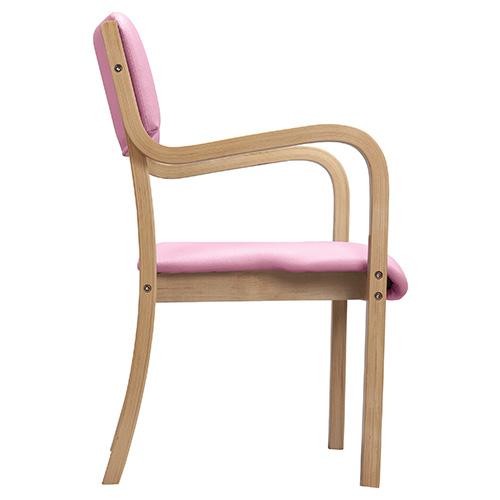 タック 福祉施設 木製イス ピンク／ナチュラル UFC4-NAPK 1脚 |  | 01
