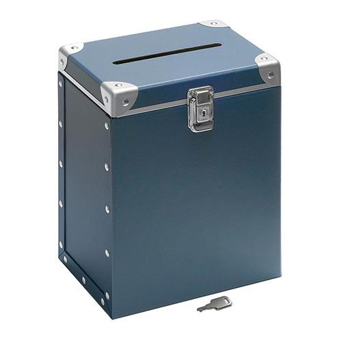 コレクト 投票ボックス パスコ製 紺 M-512-BL 1個 : イーヅカ
