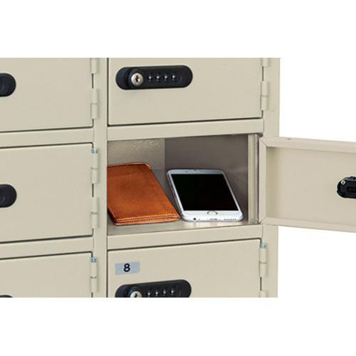 エーコー 貴重品ロッカーダイヤル錠 8人用 LK-308 1台