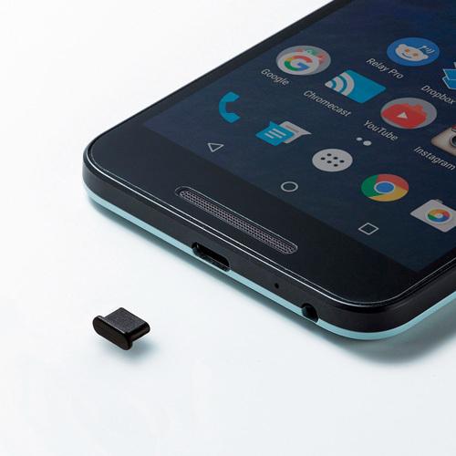 サンワサプライ タイプＣ コネクタキャップ TK-CAP6BK 1個 |  | 04