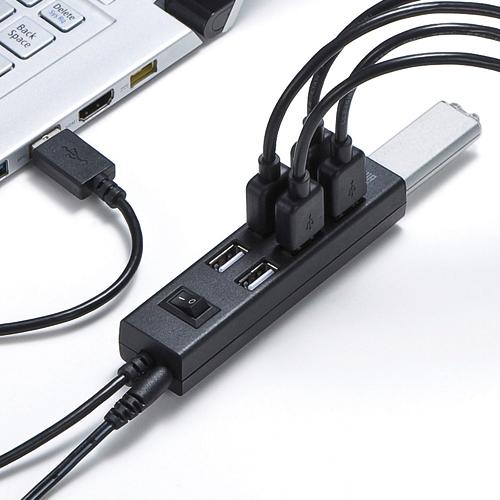サンワサプライ USB2.0ハブ（7ポート） USB-2H702BKN 1個 |  | 01