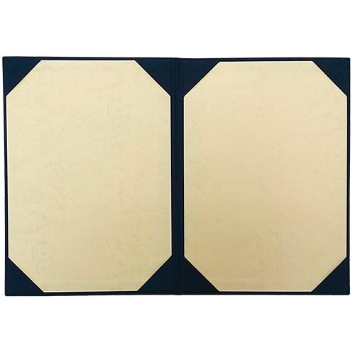 美濃商会 証書ファイル布パットなし紺A4賞状二枚用 9272-08 1冊 |  | 01