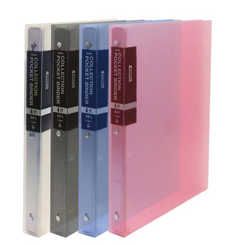 コレクト コレクションポケットバインダー4穴 厚型 F-3044-GY 1冊 |  | 01