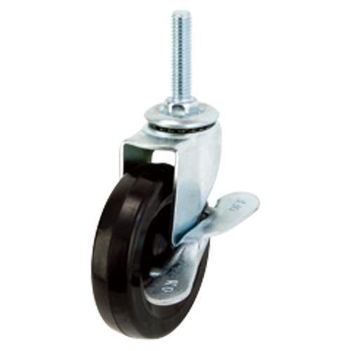 ドウシシャ ルミナス ゴムキャスター2Ｐストッパー付き IHL-GCL075 1個 | 