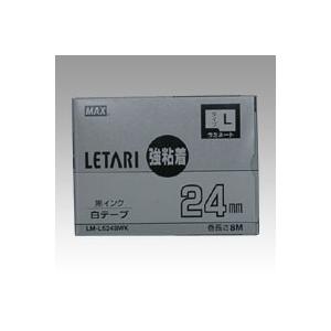 マックス ビーポップミニ 強粘着 白ラベル 黒文字 LM-L524BWK 1個 | 